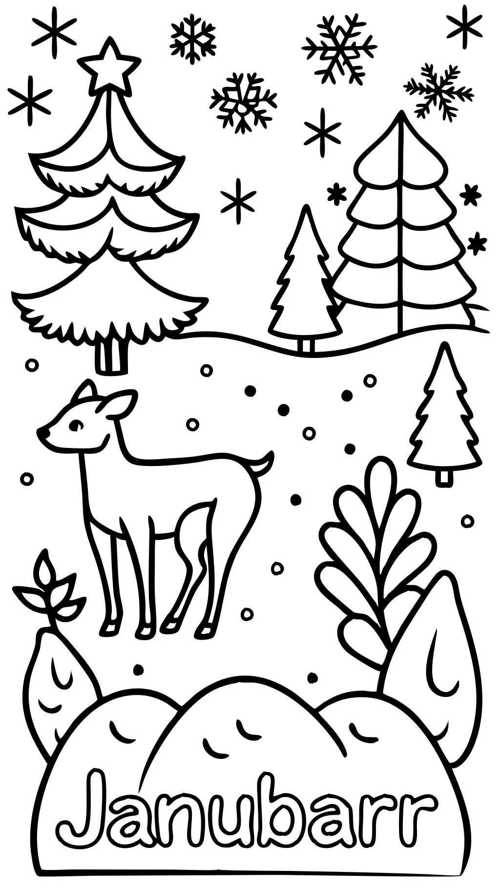 january coloring pages